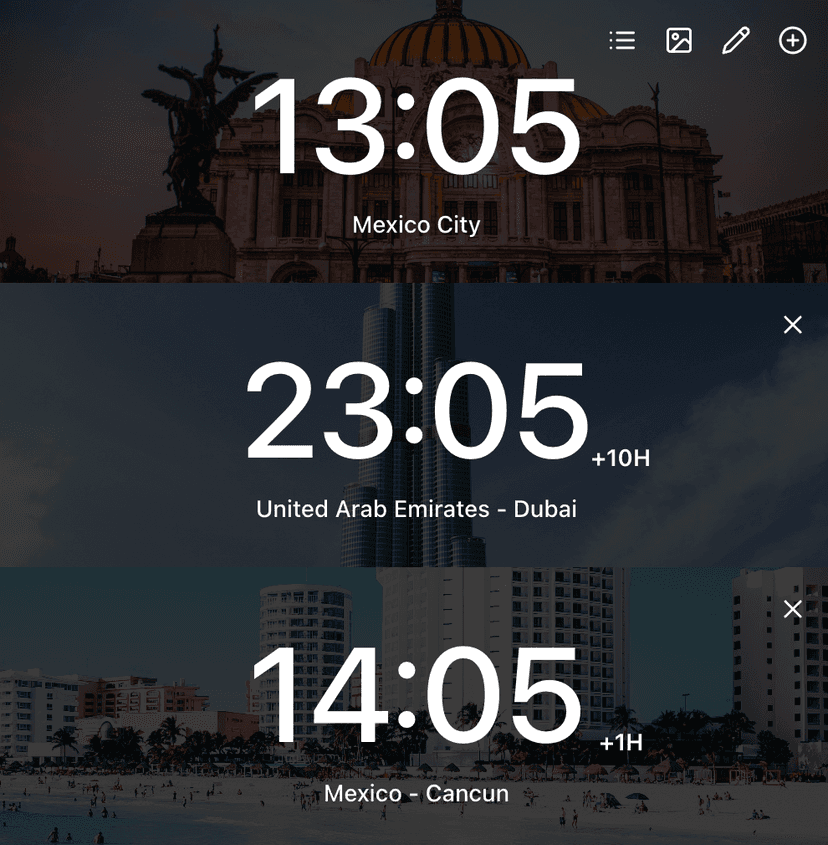 Time Zone Backgrounds